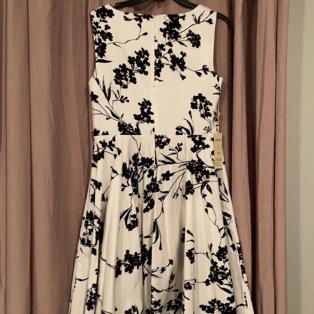 Sleeveless, Boatneck, A-Line silhouette, Concealed zipper at back